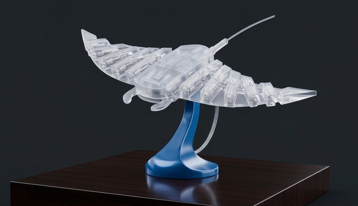 Manta Ray, Soft robotic swimmer