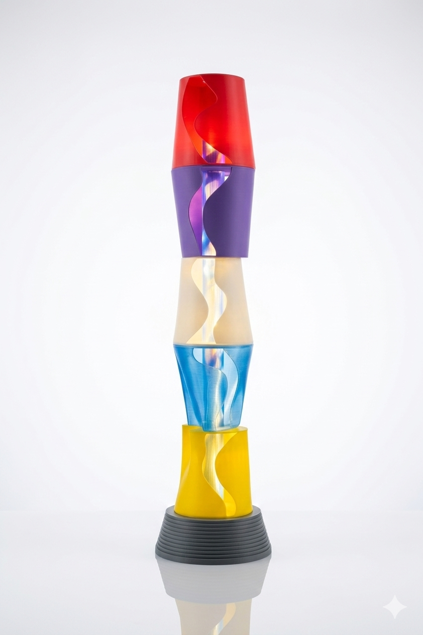 Glow Blocks — Studio product photo of all four stacked translucent modules