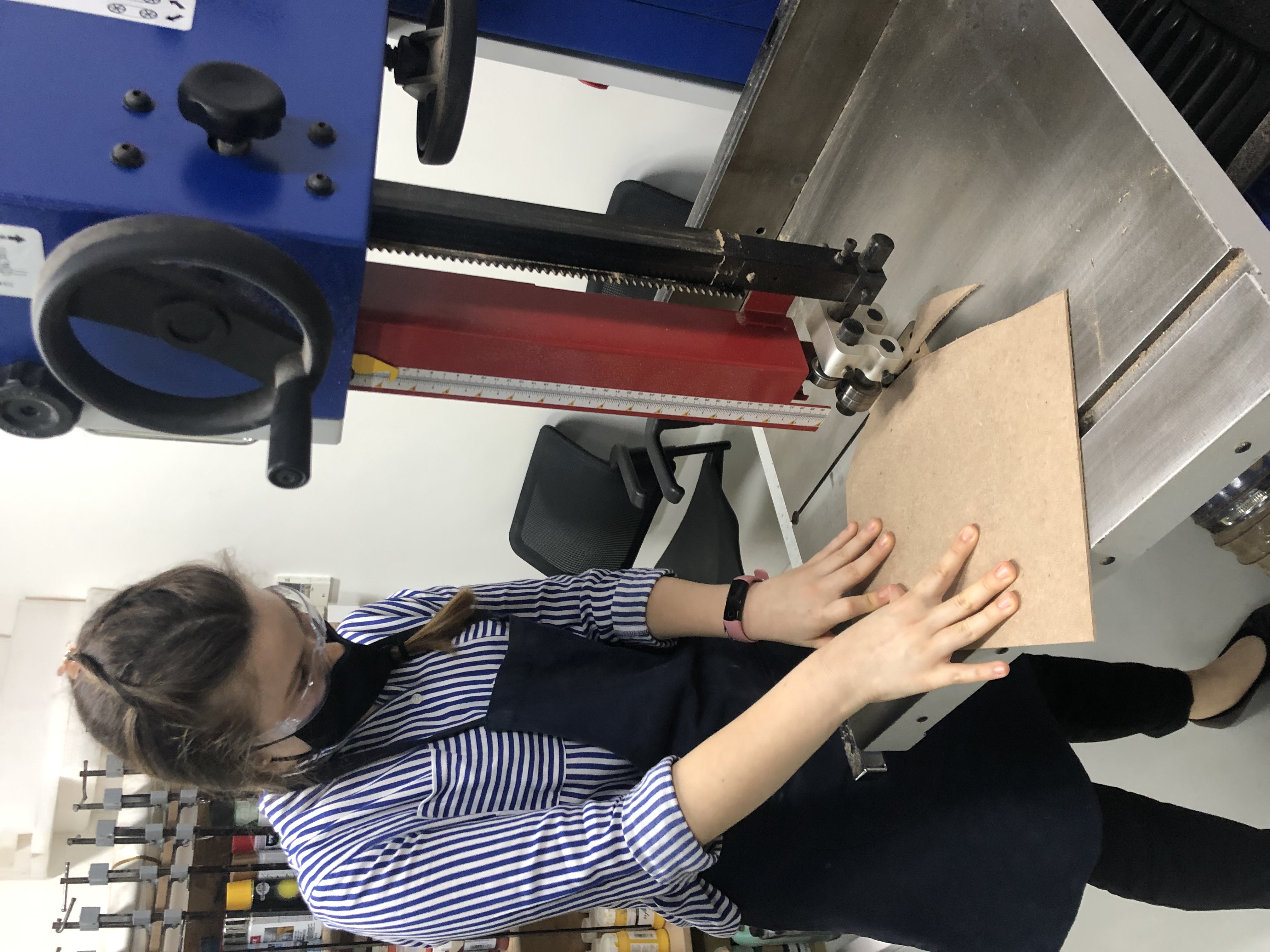 PawHaven — Cutting MDF panels on the band saw