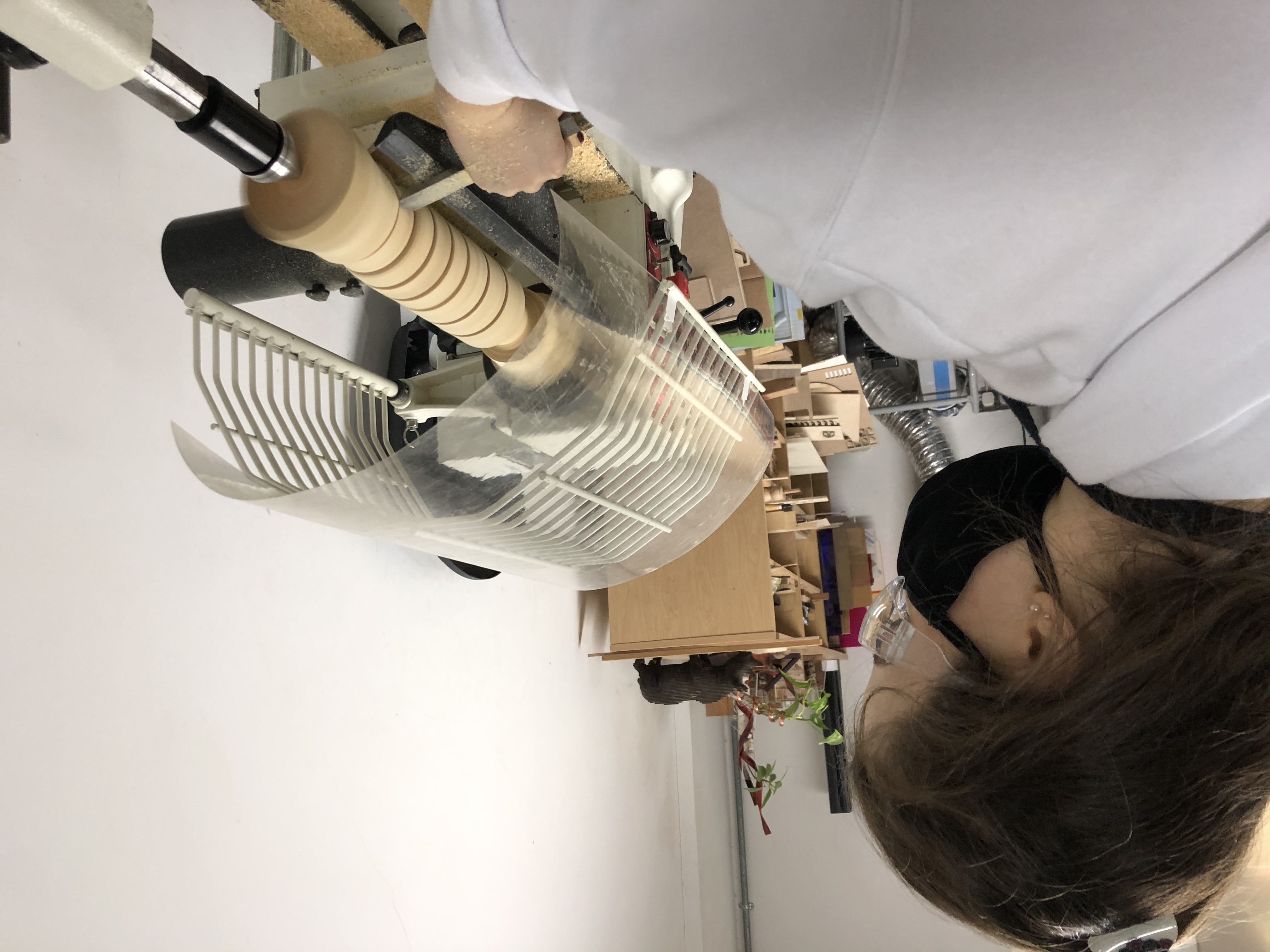 PawHaven — Turning wooden bowl components on the lathe