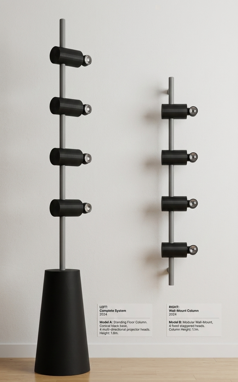 MoodSense — Light tower design with RGB spotlight modules