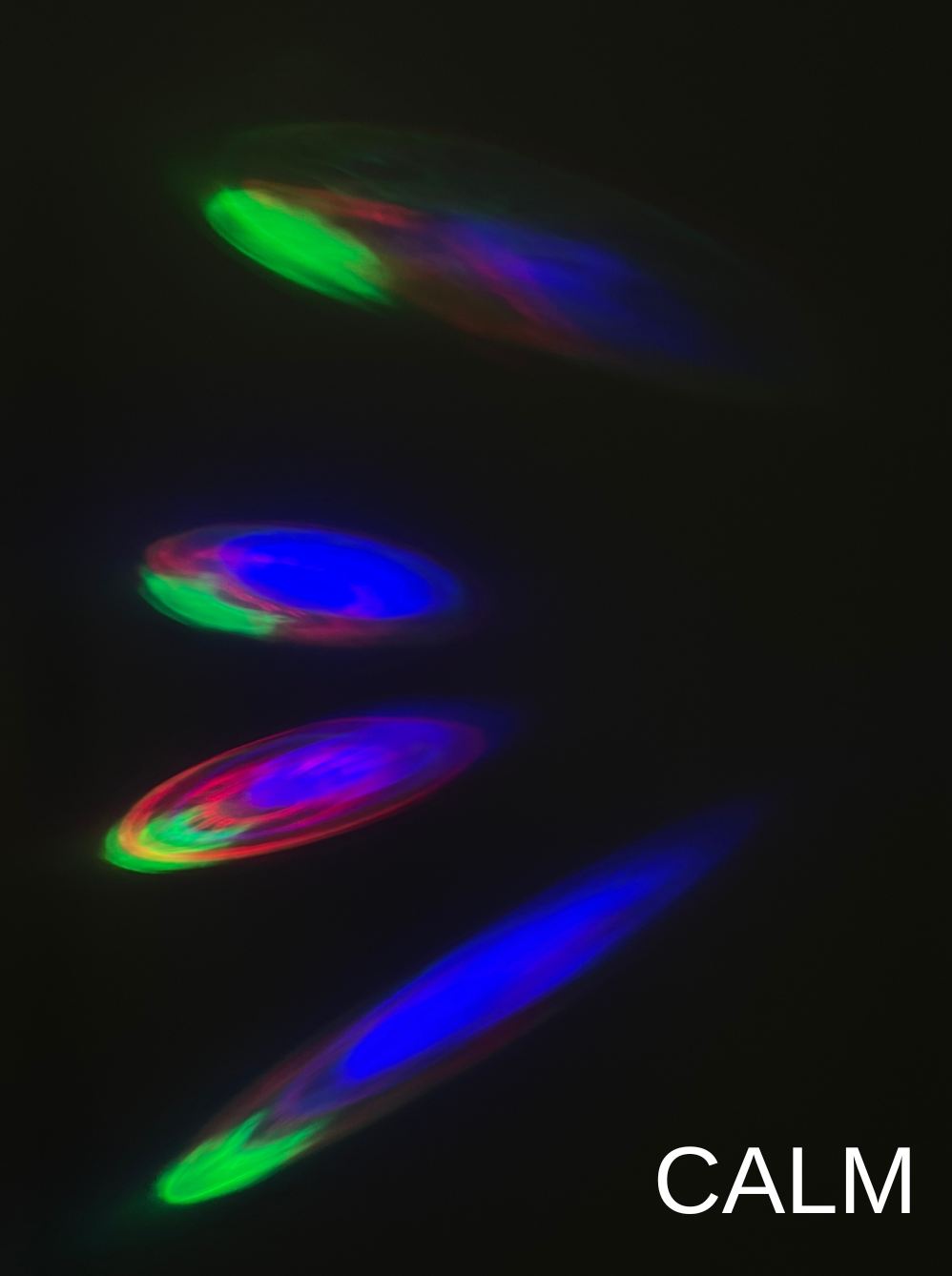 MoodSense — RGB light projections in blue, green, red and purple