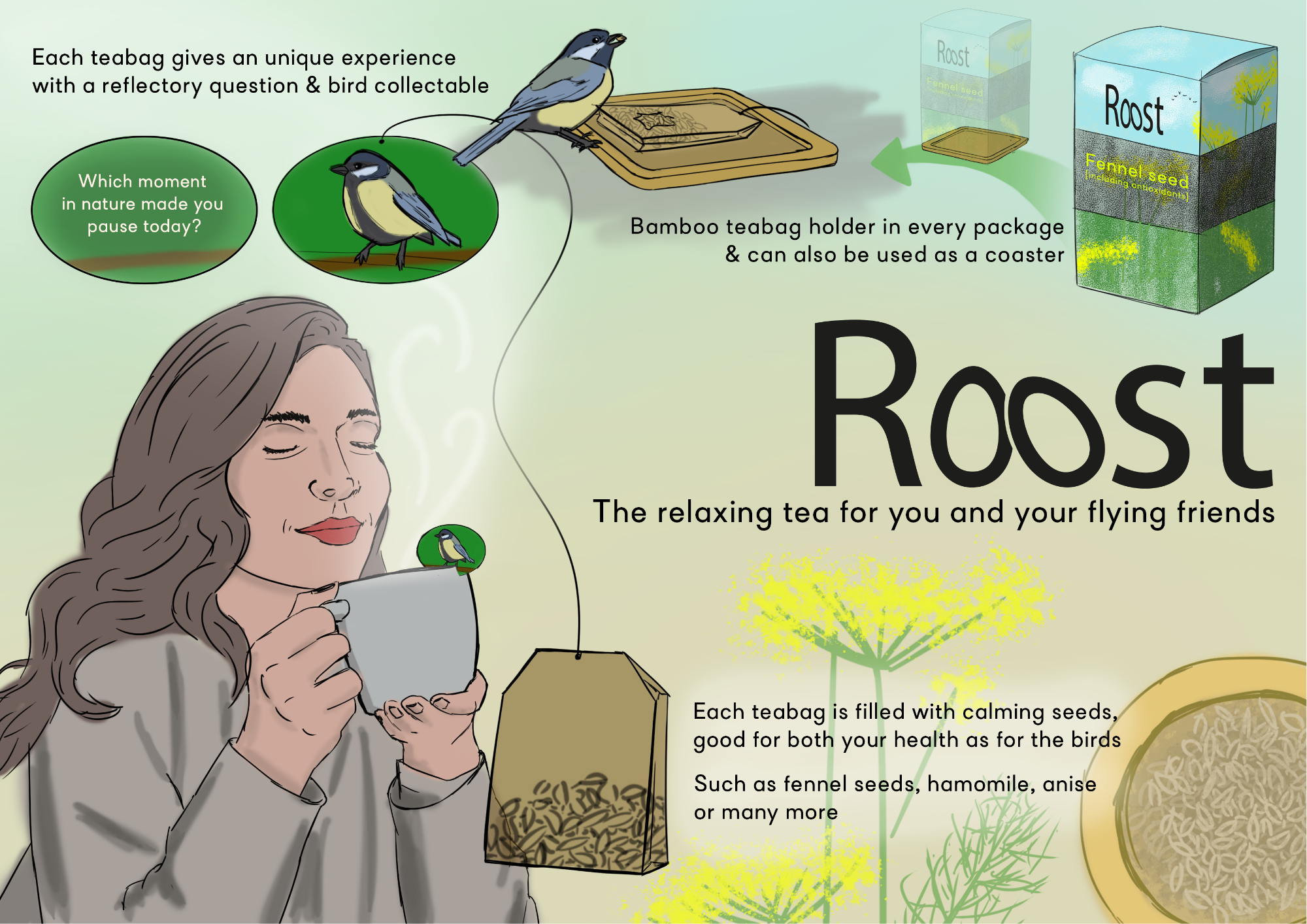 Roost Tea, Mindful tea experience